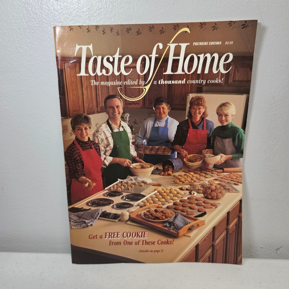 Taste of Home Premiere Edition 1993 Cookies Magazine Reiman Publications